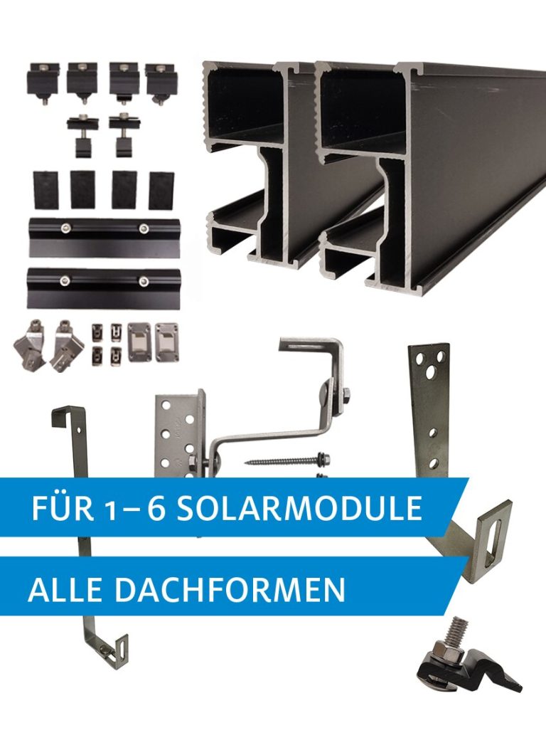 Montage-Set für Solarmodule